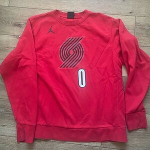 Jordan Brand Portland Trail Blazers Damian Lillard Sweatshirt Size L